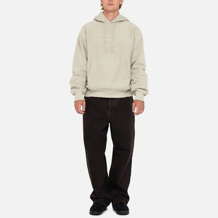 Stüssy Stussy SS24 Embroidered Logo Fleece Hoodie Unisex Retro Style Dopamine Colors. 118473 圖 9