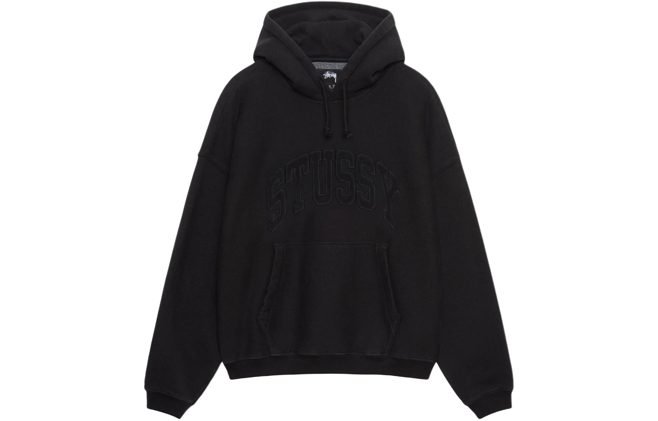 Stüssy Stussy SS24 Embroidered Relaxed Hoodie  Vintage Retro Graphic Sweatshirt. 118538