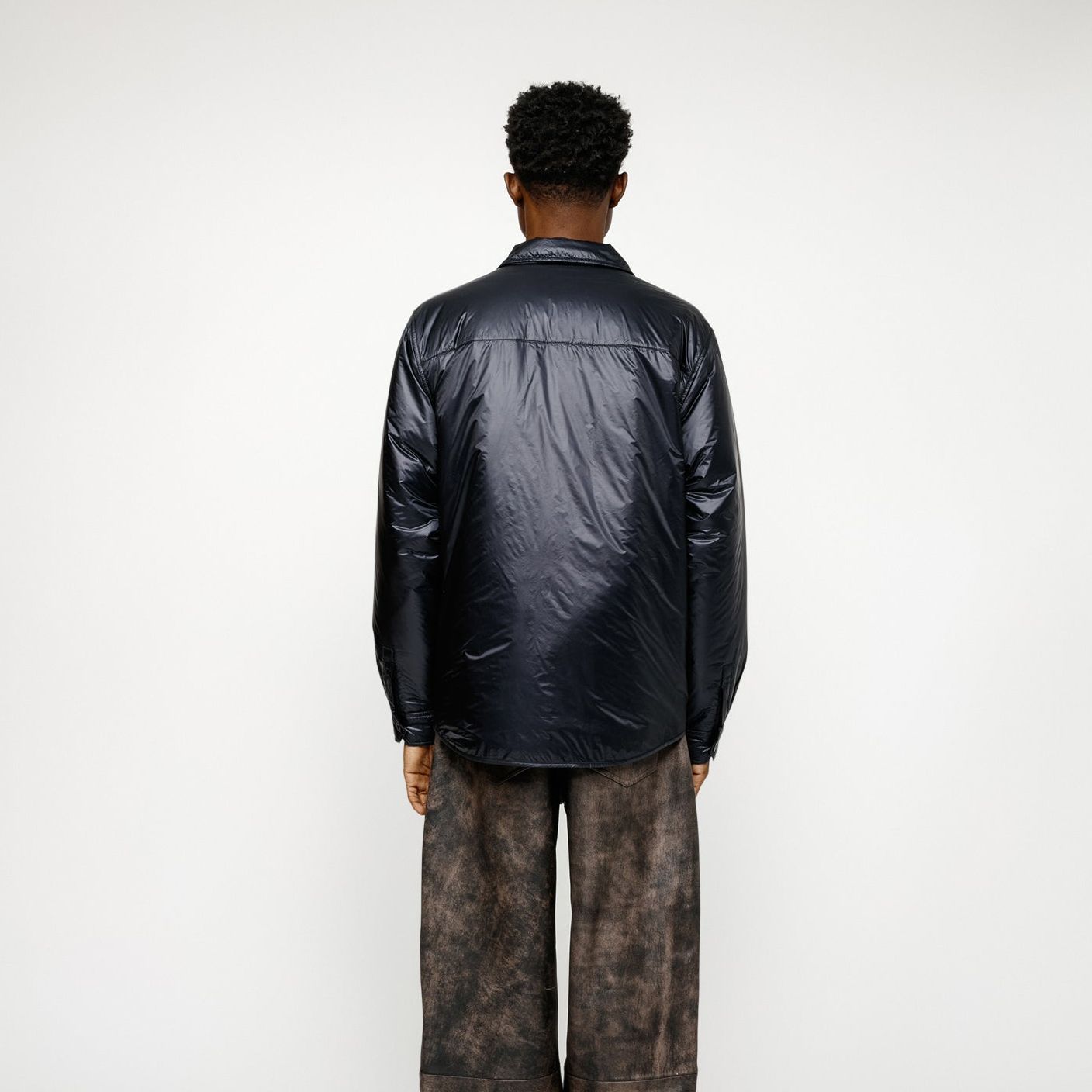 Stüssy Stussy SS24 Fatigue Nylon Overshirt Button-Up Vintage Jacket for Men. 1110315 圖 14