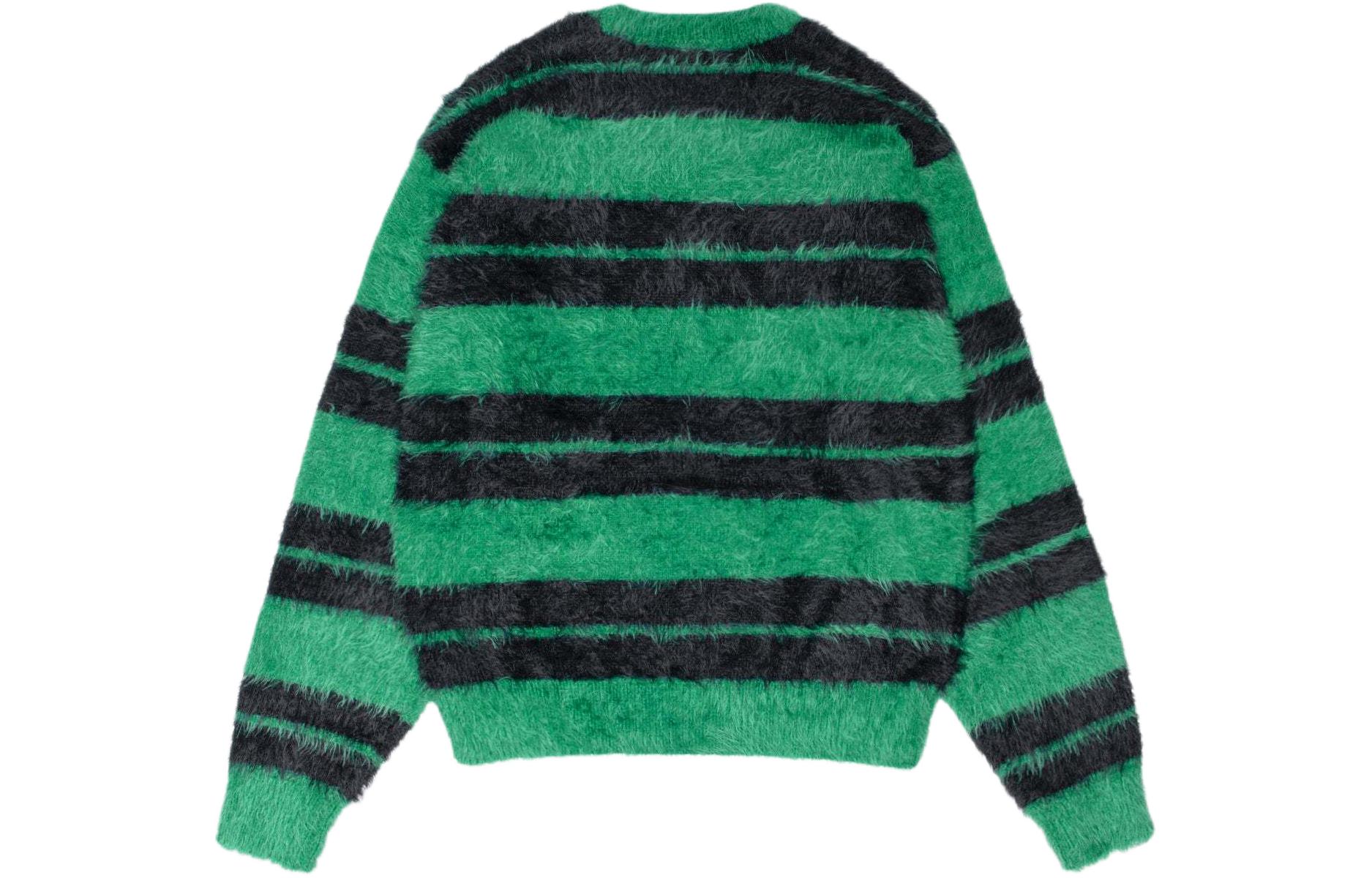 Stüssy Stussy SS24 Fuzzy Striped Crewneck Vintage Sweater Unisex. 117229 圖 3