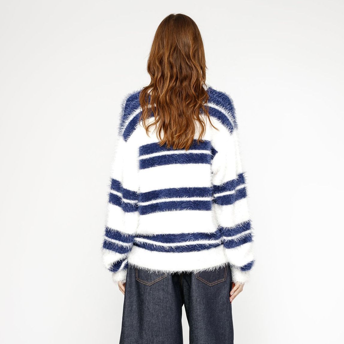 Stüssy Stussy SS24 Fuzzy Striped Crewneck Vintage Sweater Unisex. 117229 圖 10