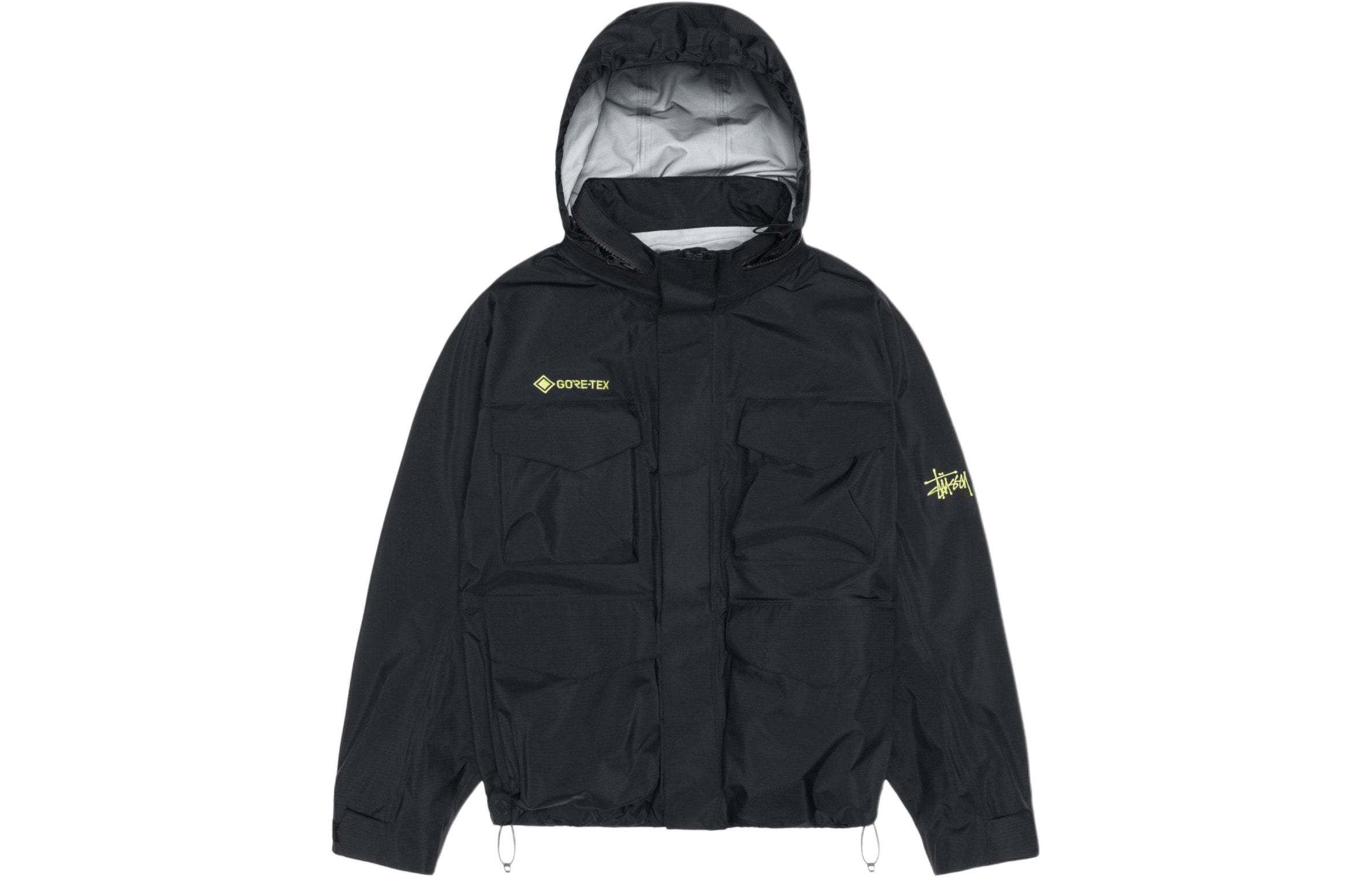 Stüssy Stussy SS24 GORE-TEX M65 Jacket Retro Loose Fit Embroidered Logo Unisex Coat. 315504
