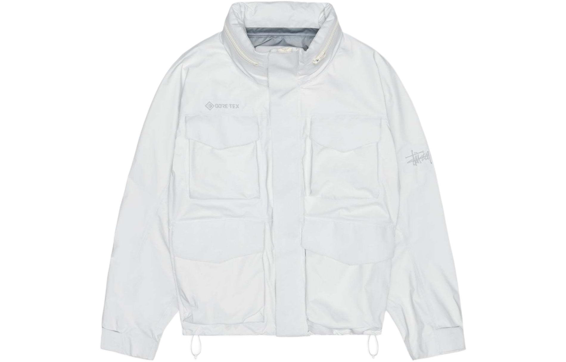 Shop Stüssy Stussy SS24 GORE-TEX M65 刺繡標誌復古寬鬆版型男女同款外套。 315504