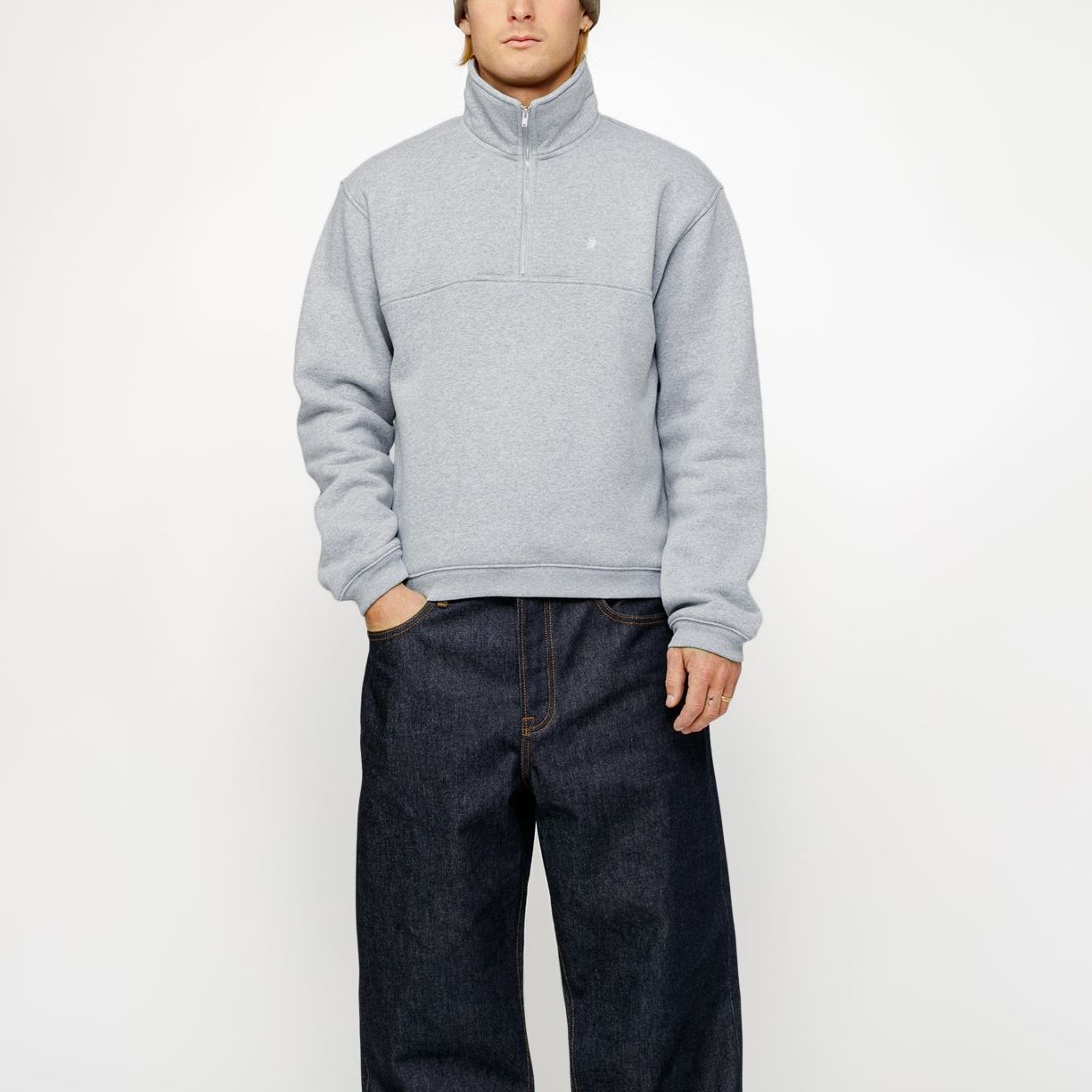 Stüssy Stussy SS24 Half Zip Mock Neck Sweatshirt Vintage Unisex Embroidered Pullover. 118539 圖 14