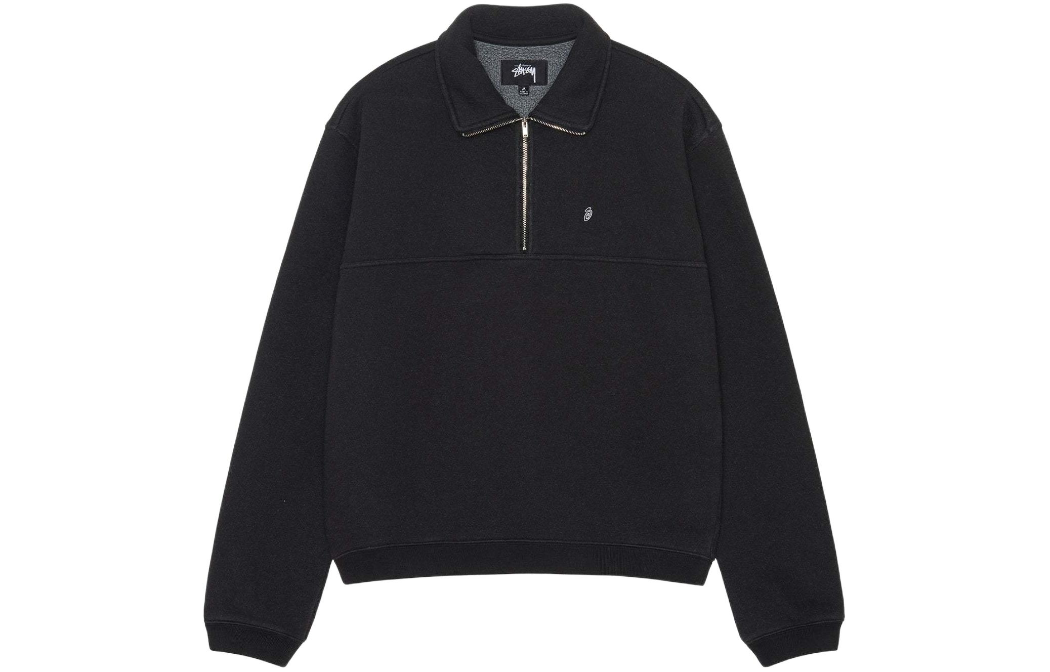 Stüssy Stussy SS24 Half Zip Mock Neck Sweatshirt Vintage Unisex Embroidered Pullover. 118539 圖 7