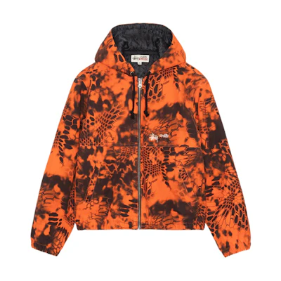 Stüssy Stussy SS24 Kryptek Camo Hooded Work Jacket Quilted Liner Unisex Retro Style. 115760