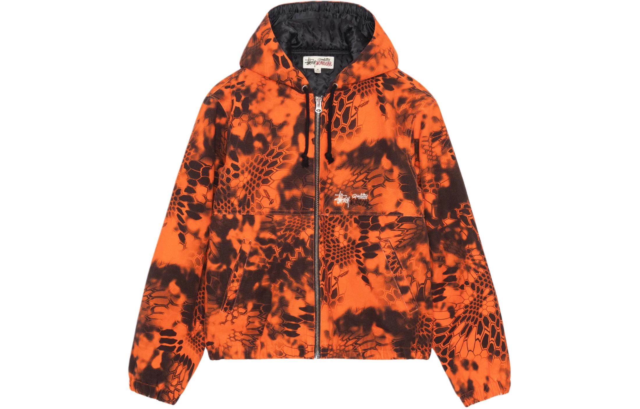 Stüssy Stussy SS24 Kryptek Camo Hooded Work Jacket Quilted Liner Unisex Retro Style. 115760 圖 2