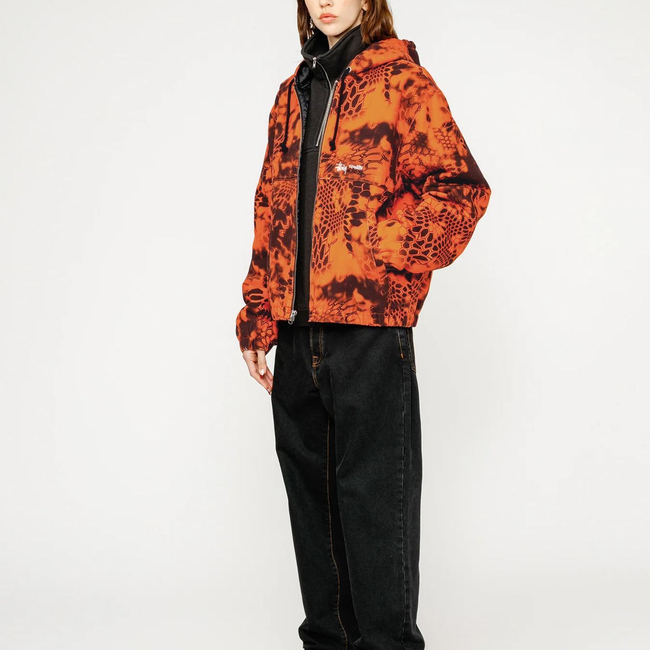 Stüssy Stussy SS24 Kryptek Camo Hooded Work Jacket Quilted Liner Unisex Retro Style. 115760 圖 6