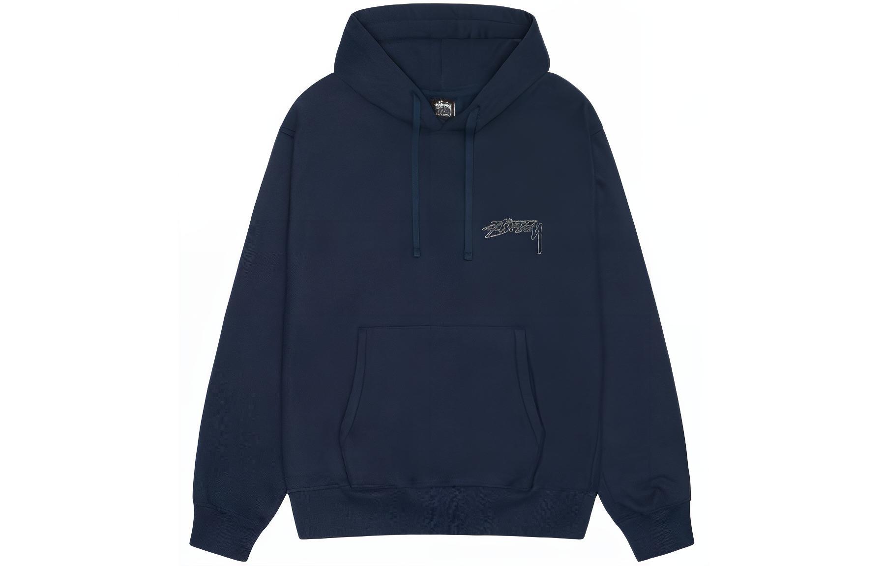 Stüssy Stussy SS24 Logo Print Oversized Drawstring Fleece Hoodie Unisex Vintage Style. 1925047 圖 5