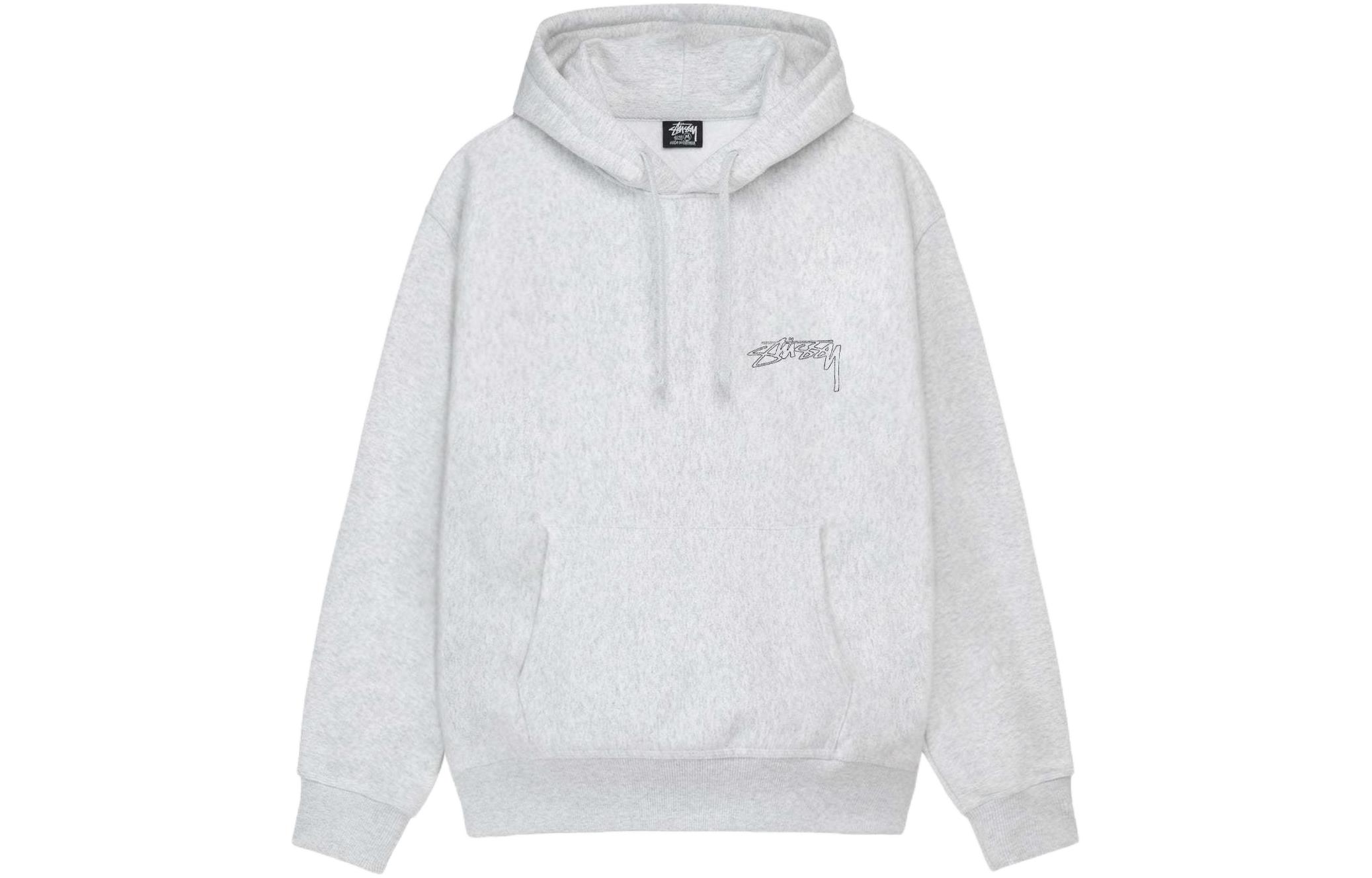 Stüssy Stussy SS24 Logo Print Oversized Drawstring Fleece Hoodie Unisex Vintage Style. 1925047 圖 7