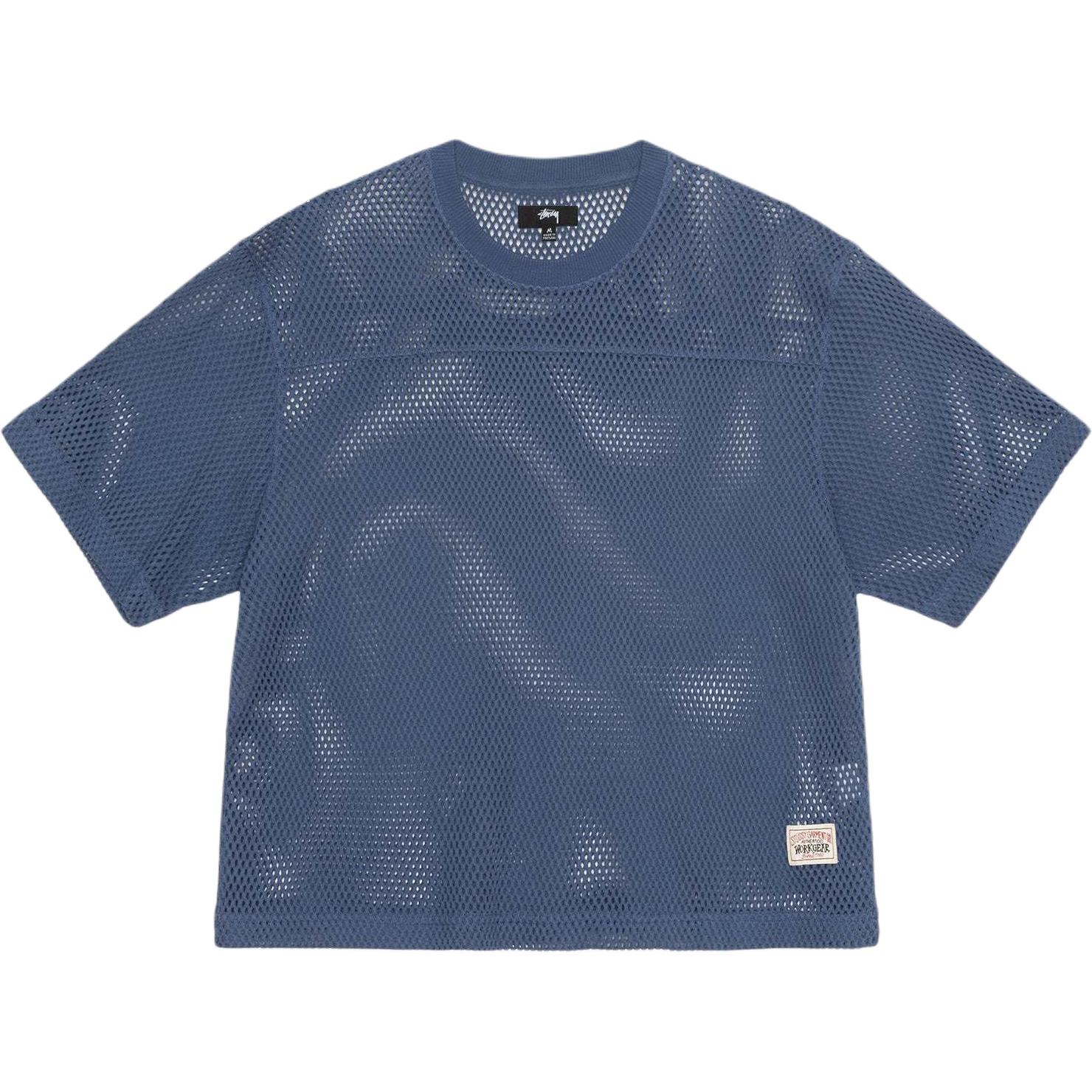 Stüssy Stussy SS24 Mesh Jersey Crew Summer Retro Oversized Unisex T-Shirt 1140344