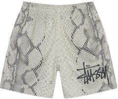Stüssy Stussy SS24 Mesh Shorts Basic Snake Retro Unisex Loose Fit Summer Shorts Bone Color. 112317 Stüssy Stussy SS24 Mesh Shorts Basic Snake Retro Unisex Loose Fit Summer Shorts Bone Color. 112317