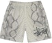 Buy Stüssy Stussy SS24 Mesh Shorts Basic Snake Retro Unisex Loose Fit Summer Shorts Bone Color. 112317