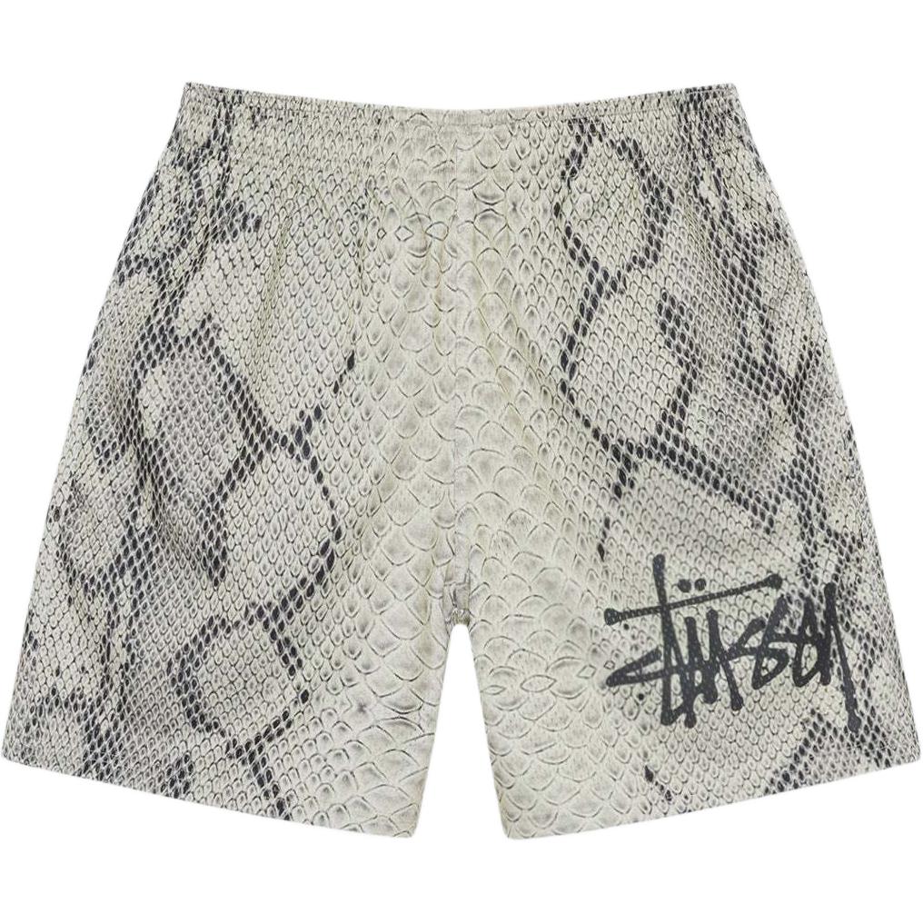 Order Stüssy Stussy SS24 Mesh Shorts Basic Snake Retro Unisex Loose Fit Summer Shorts Bone Color. 112317