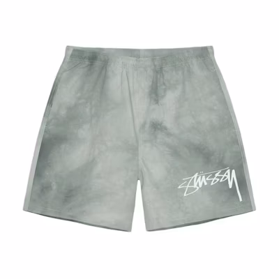 Stüssy Stussy SS24 Nylon Wave Dye Logo Relaxed Vintage Shorts Unisex Casual Style. 112316