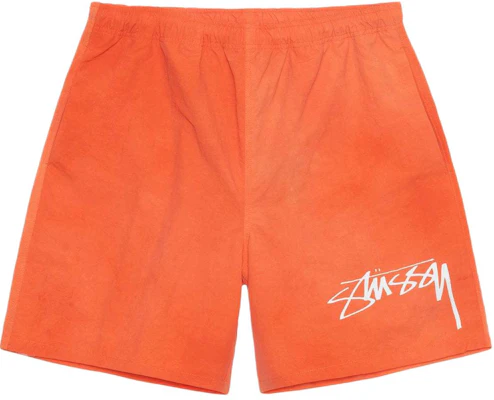 Stüssy SS24 Celana Pendek Nylon Wave Dye Logo Santai Gaya Vintage Unisex. 112316 8