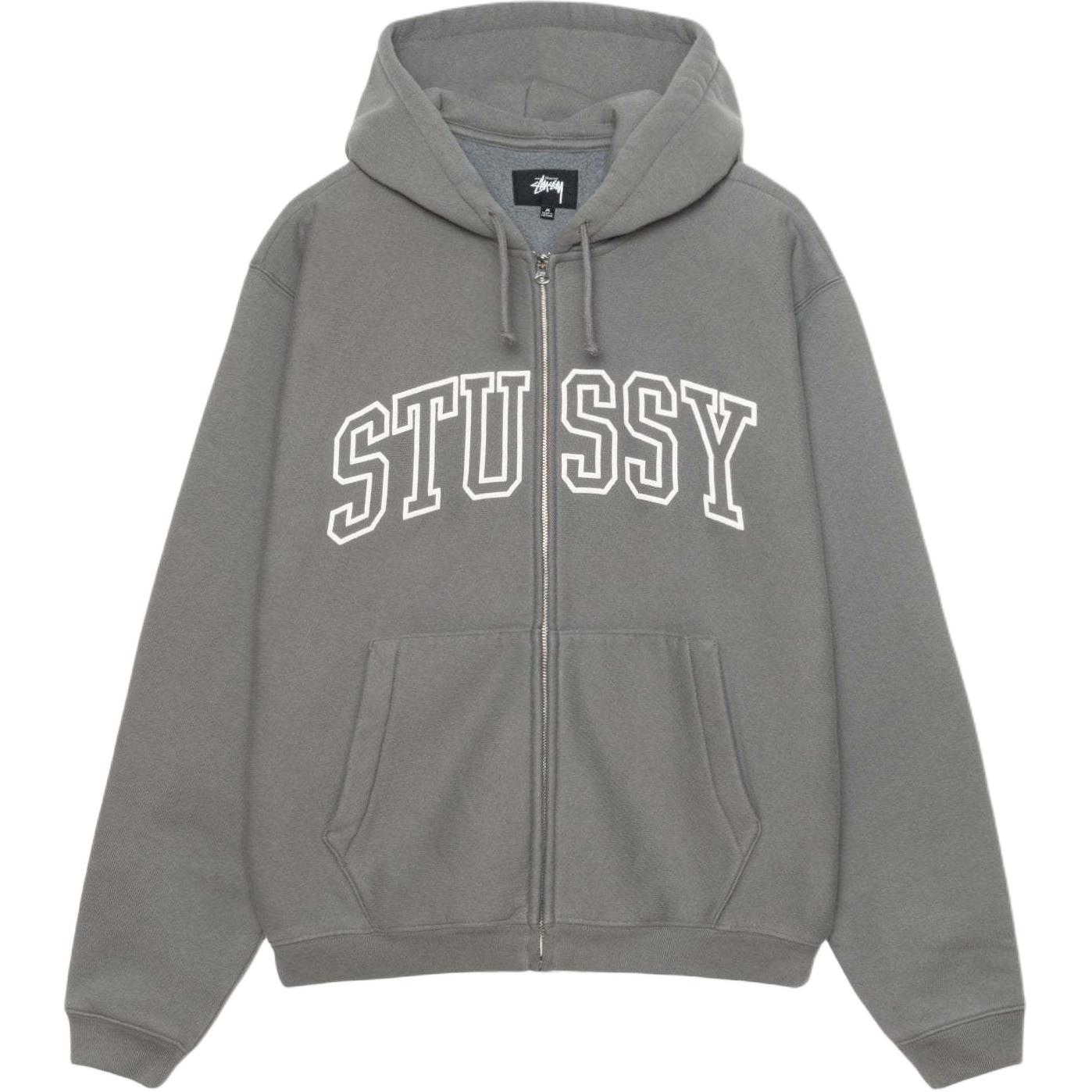 Stüssy Stussy SS24 Outline Zip Hoodie American Vintage Fleece Unisex Summer Series. 118559 圖 14