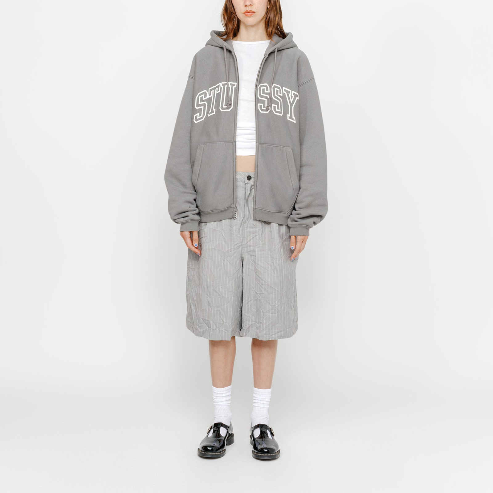 Stüssy Stussy SS24 Outline Zip Hoodie American Vintage Fleece Unisex Summer Series. 118559 圖 16