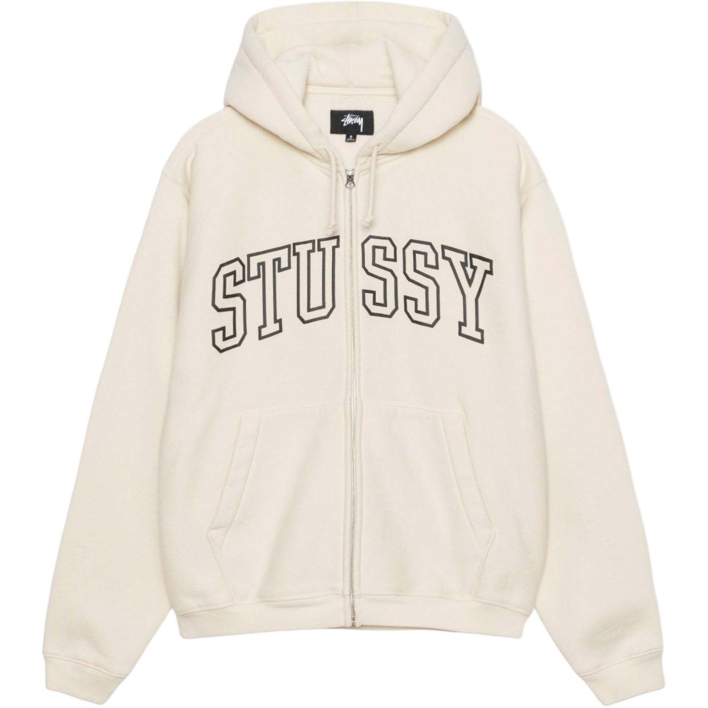 Stüssy Stussy SS24 Outline Zip Hoodie American Vintage Fleece Unisex Summer Series. 118559 圖 8