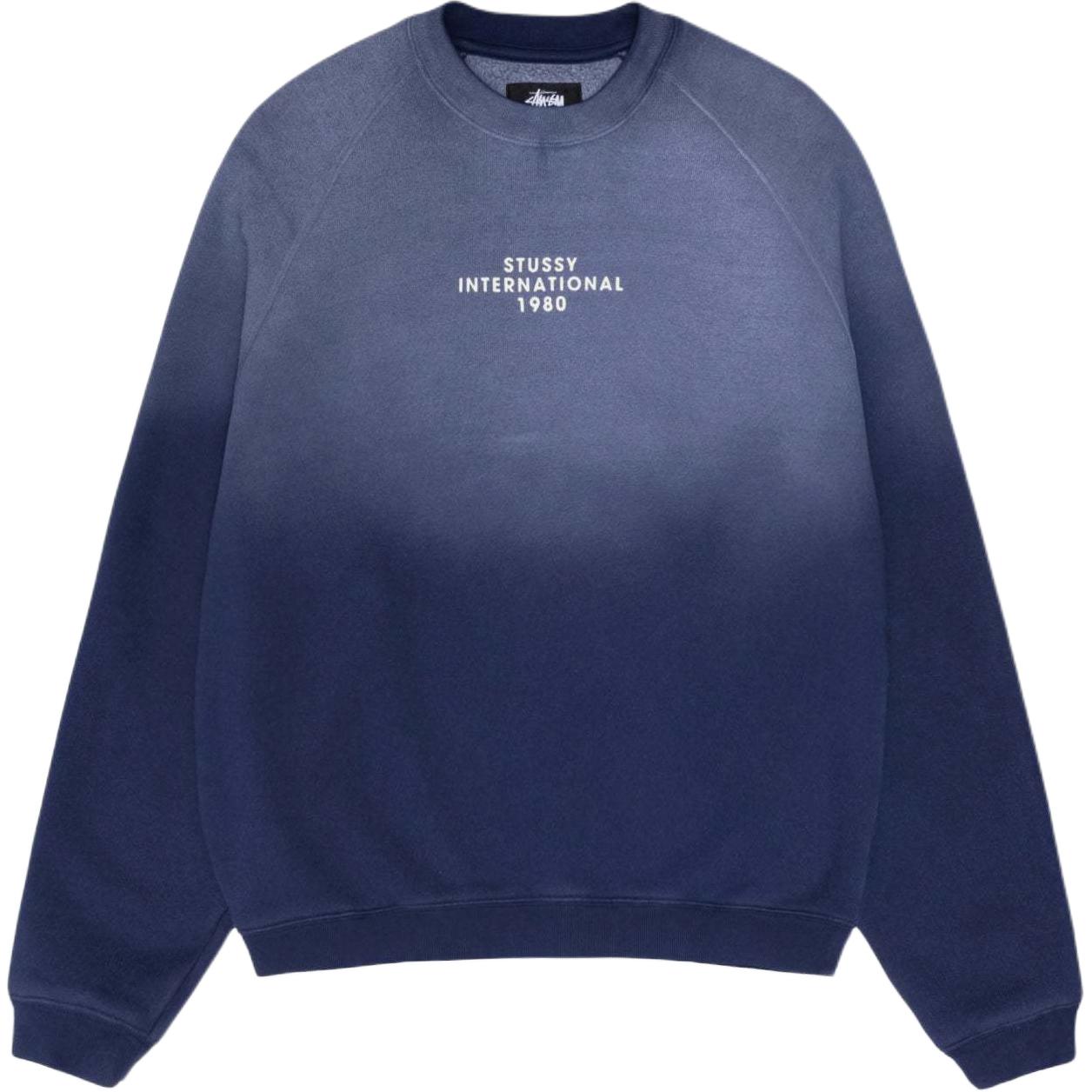 Stüssy Stussy SS24 Raglan Sleeve Crew Fleece Sweatshirt Vintage Logo Unisex. 118552 圖 2