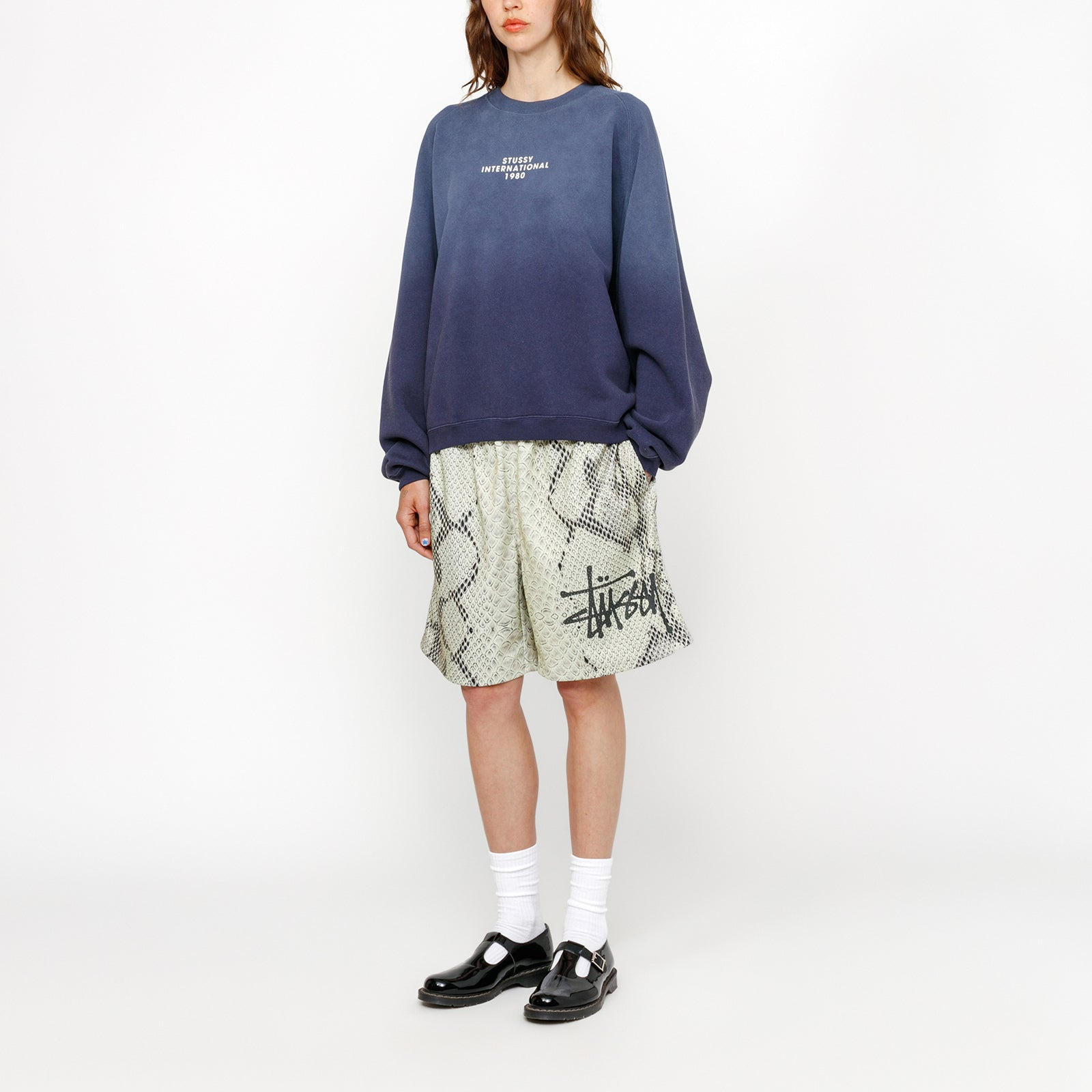 Stüssy Stussy SS24 Raglan Sleeve Crew Fleece Sweatshirt Vintage Logo Unisex. 118552 圖 7