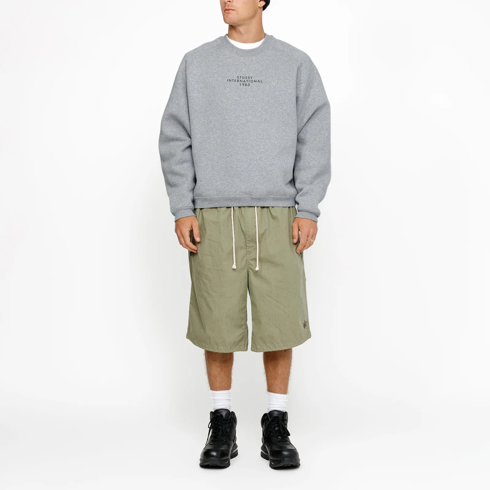 Stüssy Stussy SS24 Raglan Sleeve Crew Fleece Sweatshirt Vintage Logo Unisex. 118552 圖 10