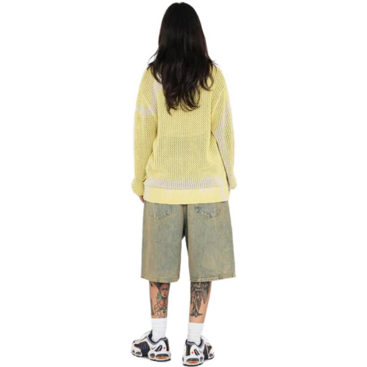 Cheap Stüssy SS24 Seluar Pendek Denim Klasik Unisex Loose-Fit Gaya Vintage. 112296