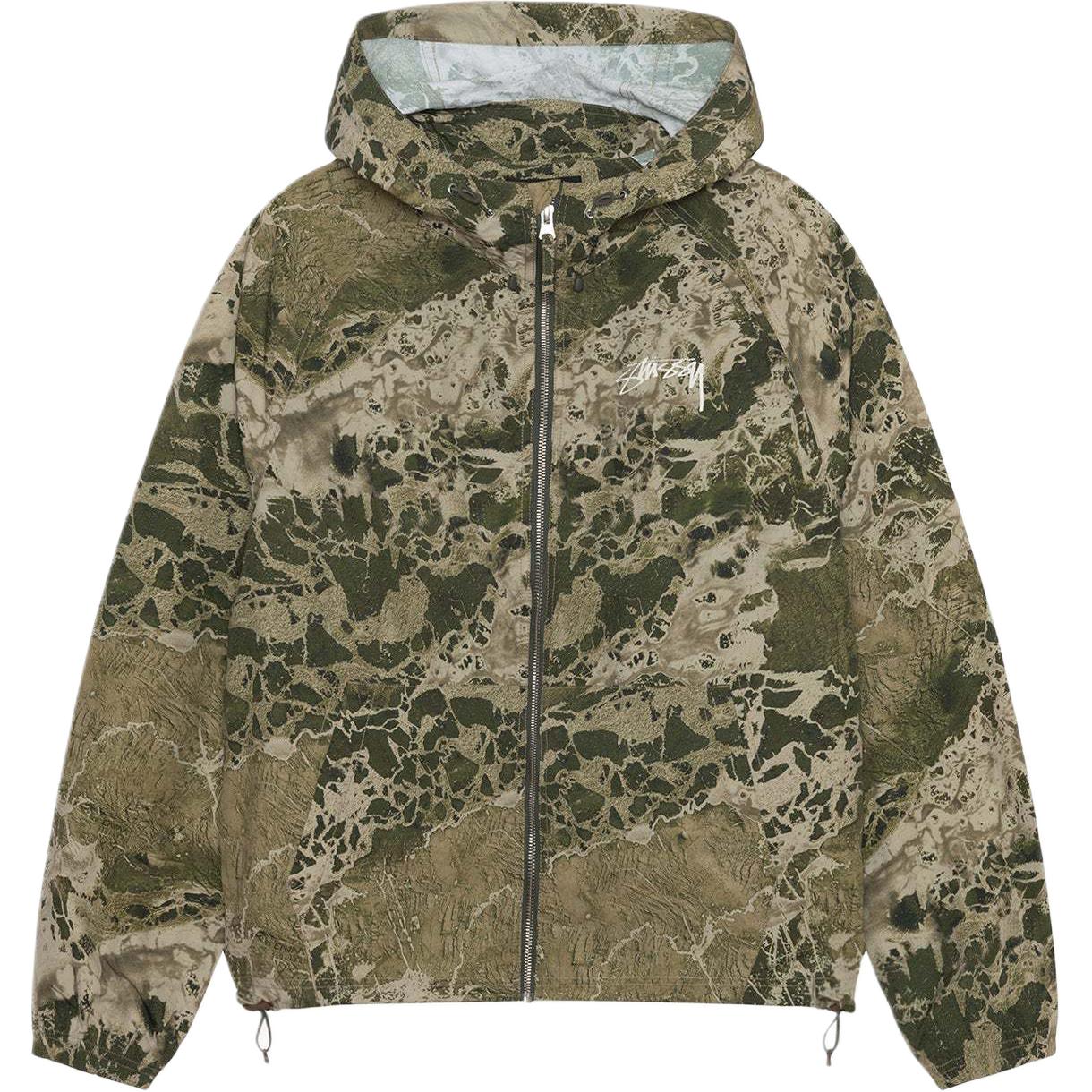 Stüssy Stussy SS24 Realtree Beach Shell Retro Logo Zip-Up Jacket Unisex 115770