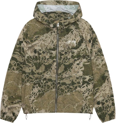 Stüssy Stussy SS24 Realtree Beach Shell Retro Logo Zip-Up Jacket Unisex 115770 Order Stüssy Stussy SS24 Realtree Beach Shell Retro Logo Zip-Up Jacket Unisex 115770