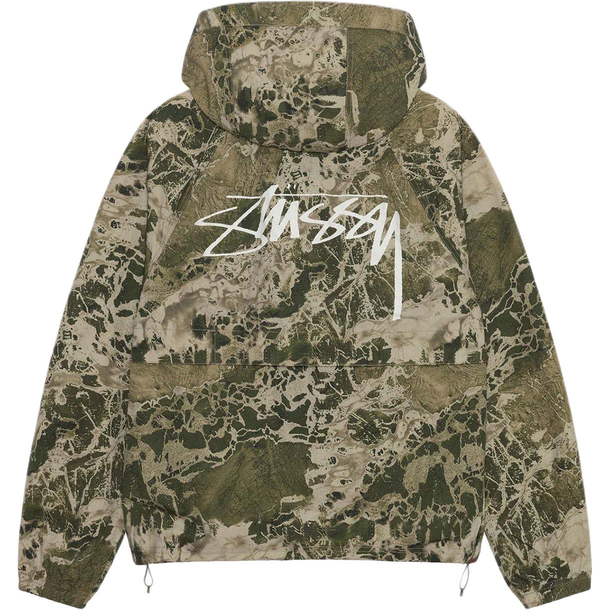 Lookbook Stüssy Stussy SS24 Realtree Beach Shell Retro Logo Zip-Up Jacket Unisex 115770