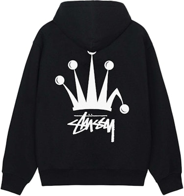 Stüssy Stussy SS24 皇冠字母印花拉鍊連帽復古男女衛衣. 1975002 Purchase Stüssy Stussy SS24 皇冠字母印花拉鍊連帽復古男女衛衣. 1975002