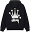 Purchase Stüssy Stussy SS24 皇冠字母印花拉鍊連帽復古男女衛衣. 1975002