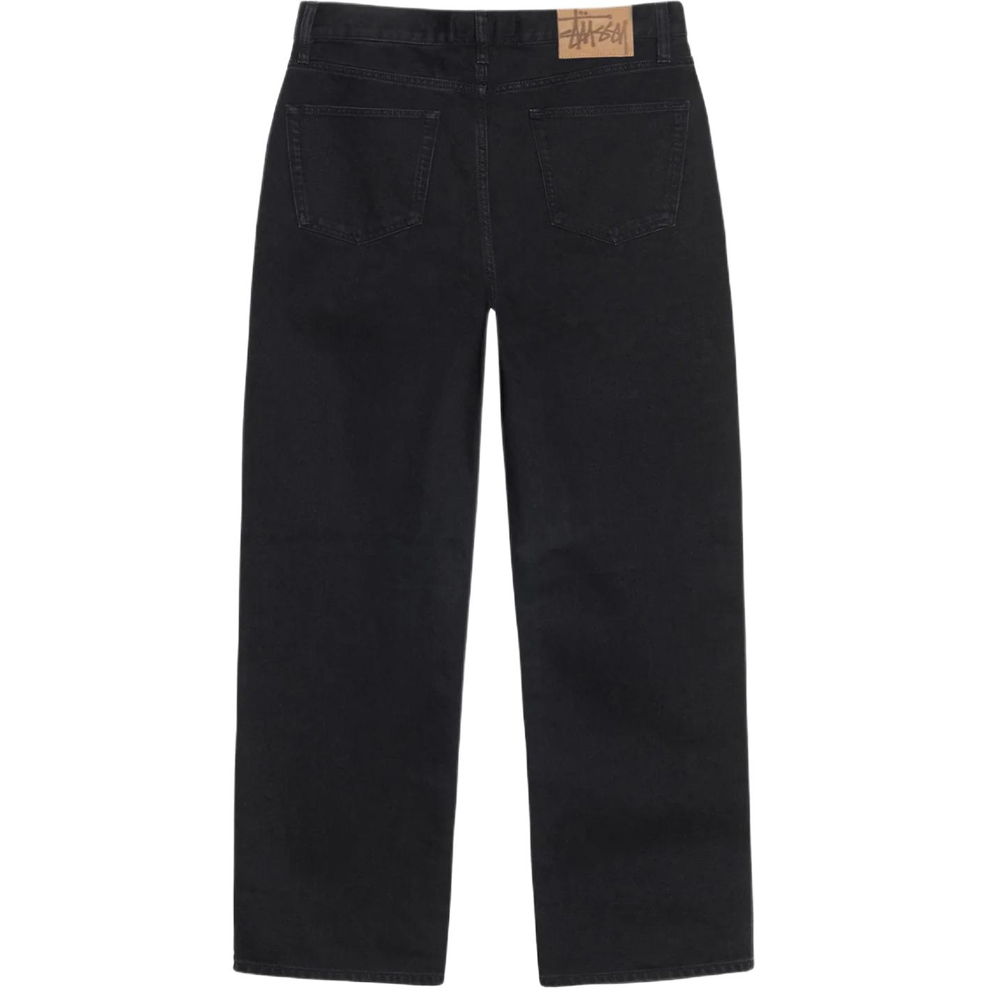 Purchase ステューシー SS24 リラックスストレートフィットレトロデニムスエードロゴパッチユニセックスジーンズ 116671