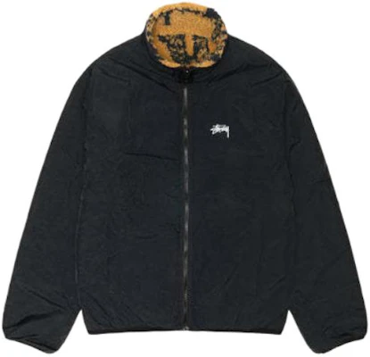 Stüssy Stussy Jaket Fleece Retro SS24 dengan Cetak Huruf, Lengan Panjang Unisex. 118545 3