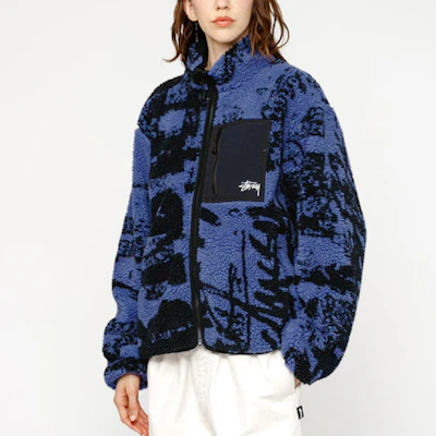 Stüssy Stussy Jaket Fleece Retro SS24 dengan Cetak Huruf, Lengan Panjang Unisex. 118545 Cheap Stüssy Stussy Jaket Fleece Retro SS24 dengan Cetak Huruf, Lengan Panjang Unisex. 118545