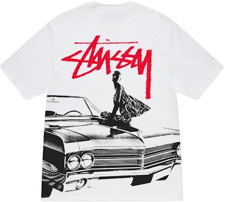 Stüssy Stussy SS24 罗纹领复古圆领男女同款T恤。 1905006 Shop Stüssy Stussy SS24 罗纹领复古圆领男女同款T恤。 1905006