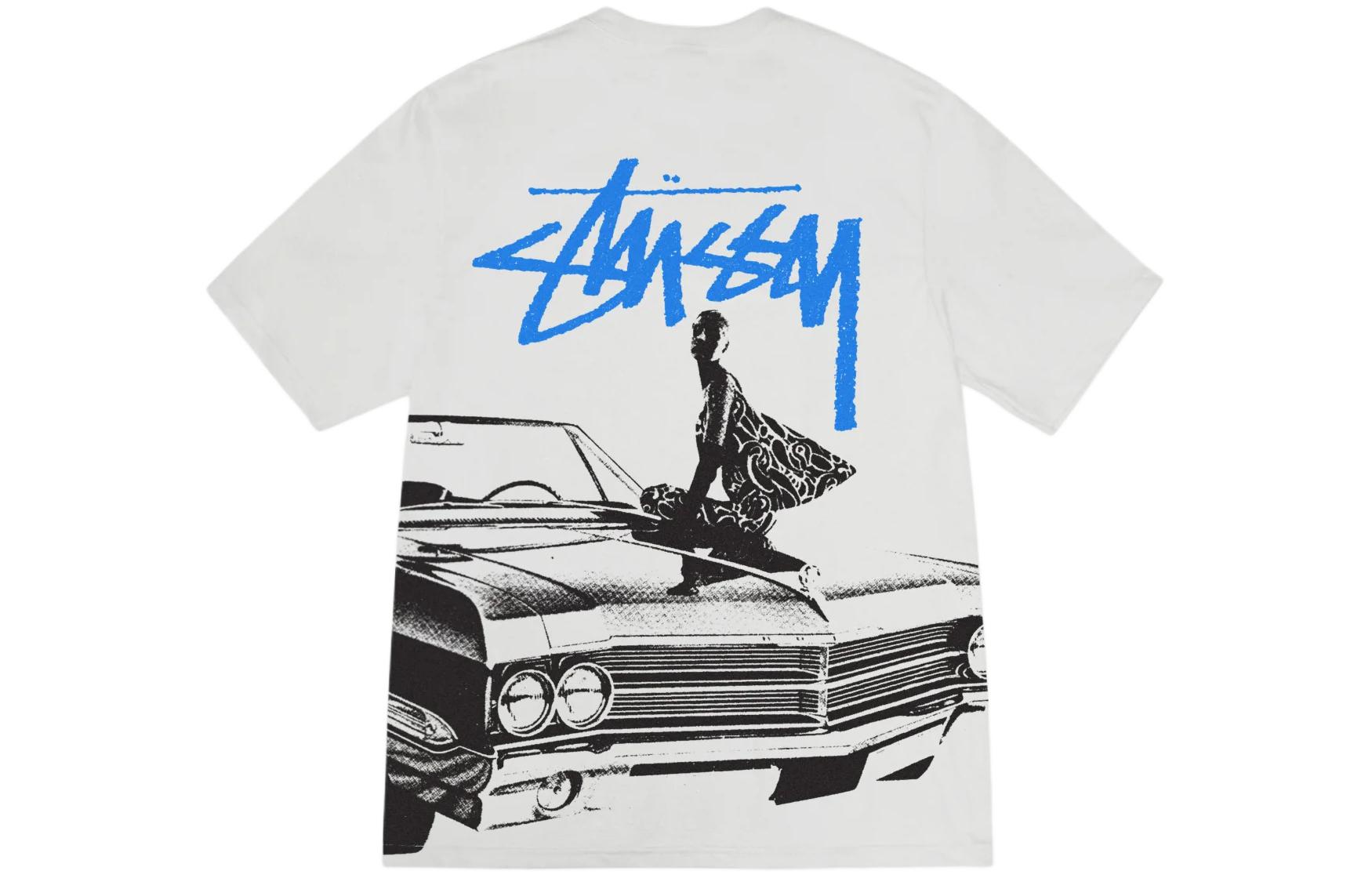 Details for Stüssy Stussy SS24 罗纹领复古圆领男女同款T恤。 1905006