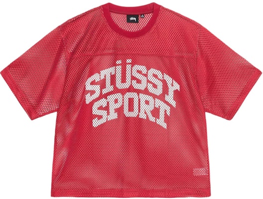 Stüssy SS24 運動網眼復古寬鬆版型夏季T恤男女通用. 1140346 4