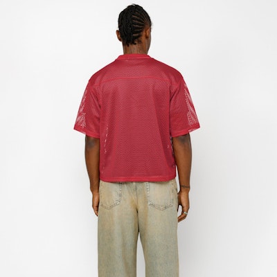 Stüssy SS24 運動網眼復古寬鬆版型夏季T恤男女通用. 1140346 9