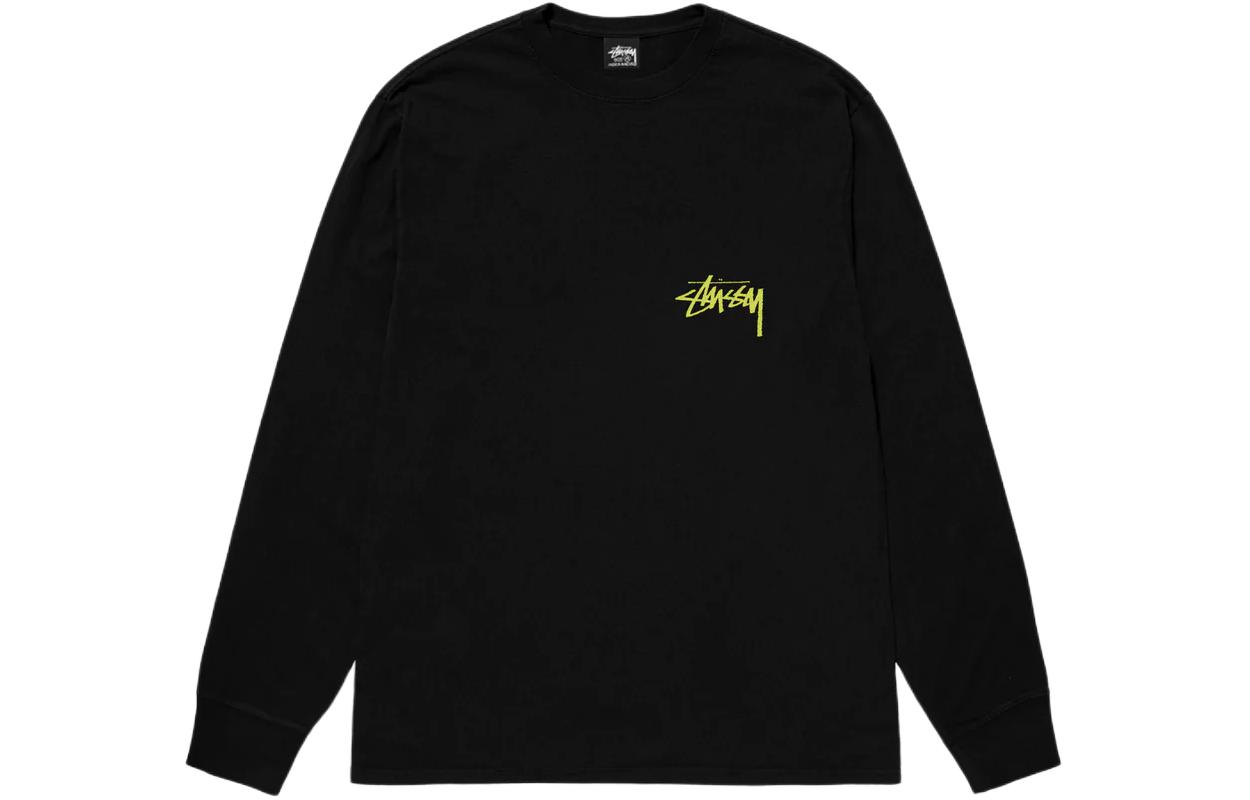 Stüssy Stussy SS24 Unisex Vintage Letter Print Long Sleeve Crewneck Sweatshirt. 1995006 圖 3