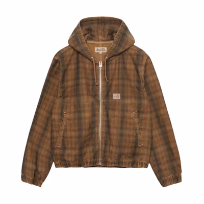 Stüssy Stussy SS24 Unlined Plaid Work Jacket Vintage Loose Fit Hoodie 男女同款 115768-stussy