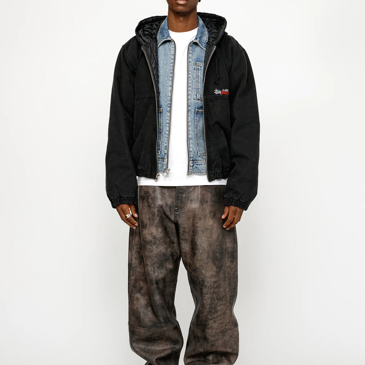 Stüssy Stussy SS24 Unlined Plaid Work Jacket Vintage Loose Fit Hoodie 男女同款 115768-stussy 圖 11