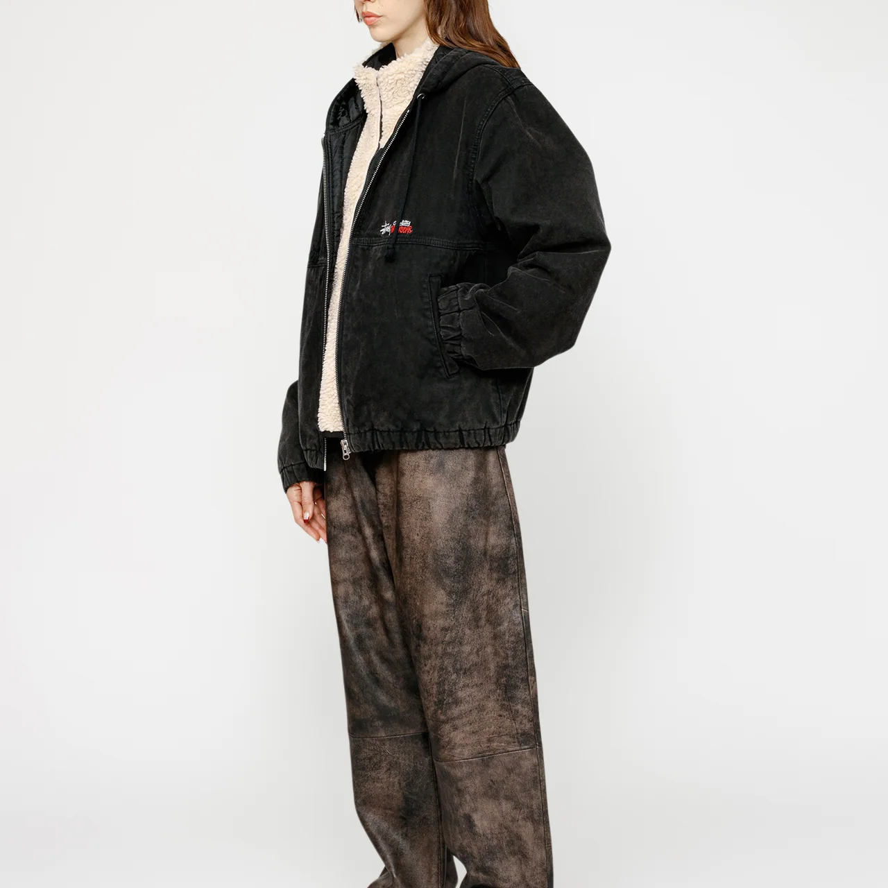 Stüssy Stussy SS24 Unlined Plaid Work Jacket Vintage Loose Fit Hoodie 男女同款 115768-stussy 圖 13