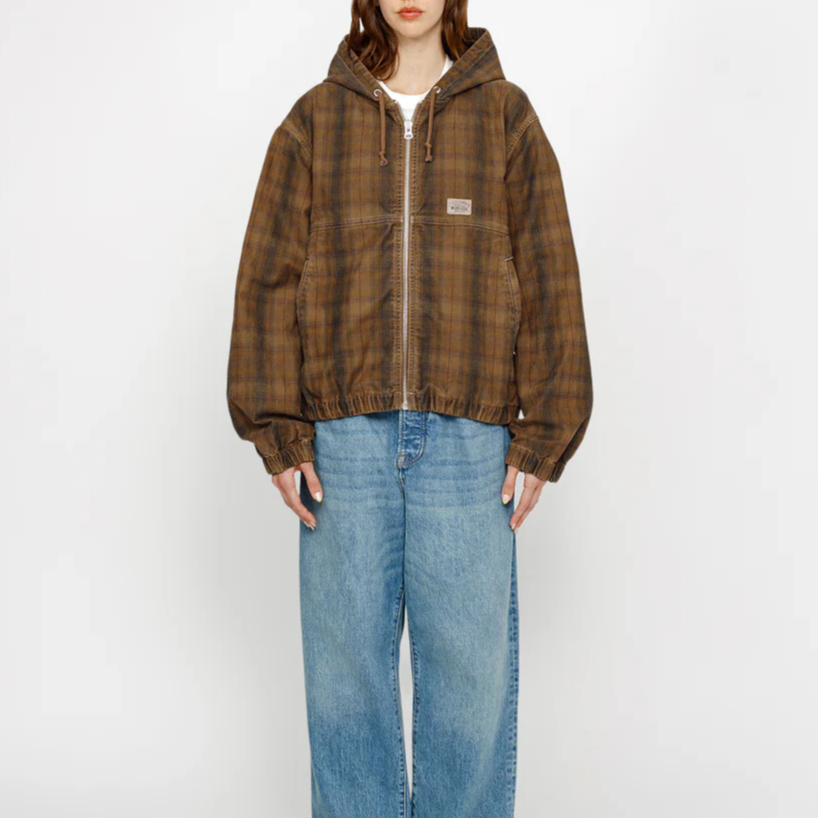 Stüssy Stussy SS24 Unlined Plaid Work Jacket Vintage Loose Fit Hoodie 男女同款 115768-stussy 圖 46