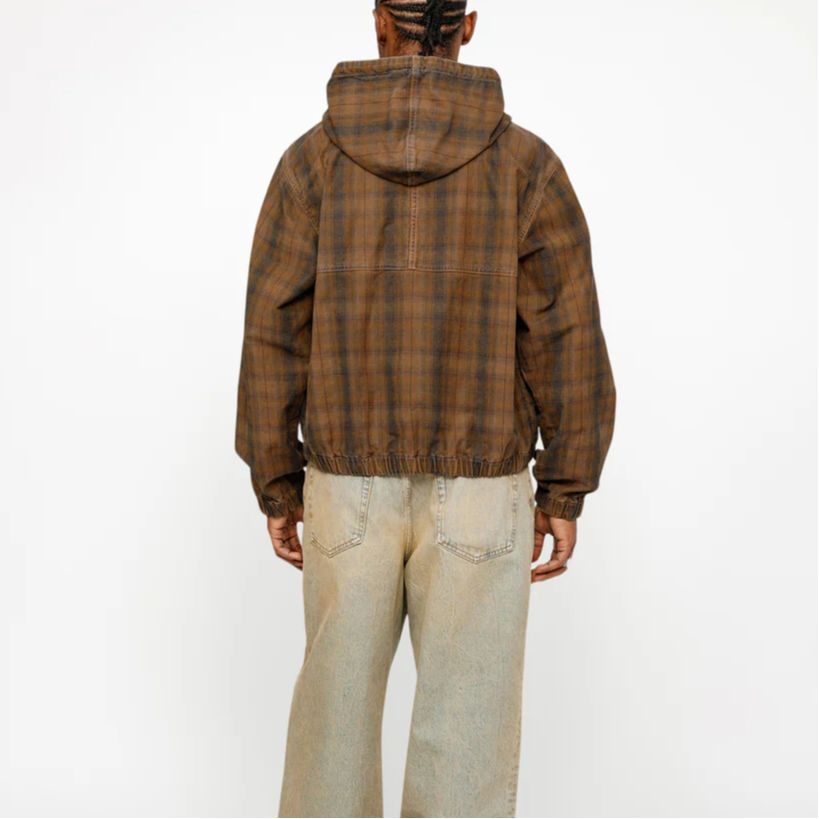 Stüssy Stussy SS24 Unlined Plaid Work Jacket Vintage Loose Fit Hoodie 男女同款 115768-stussy 圖 48