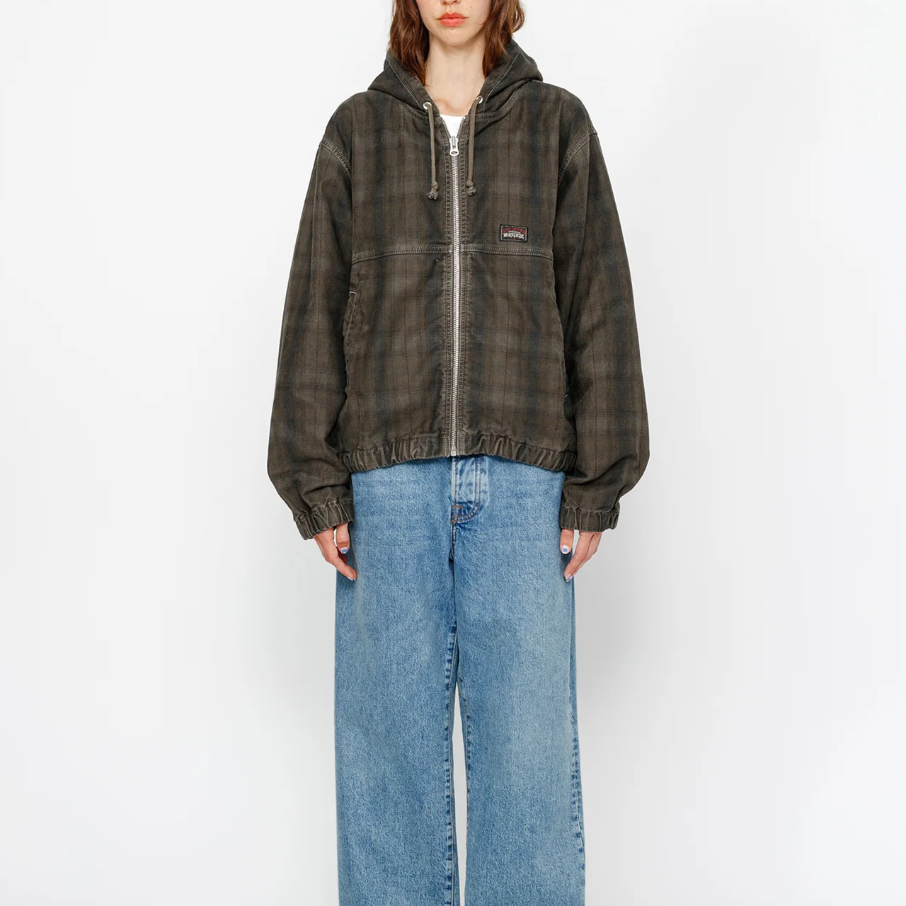 Stüssy Stussy SS24 Unlined Plaid Work Jacket Vintage Loose Fit Hoodie 男女同款 115768-stussy 圖 5
