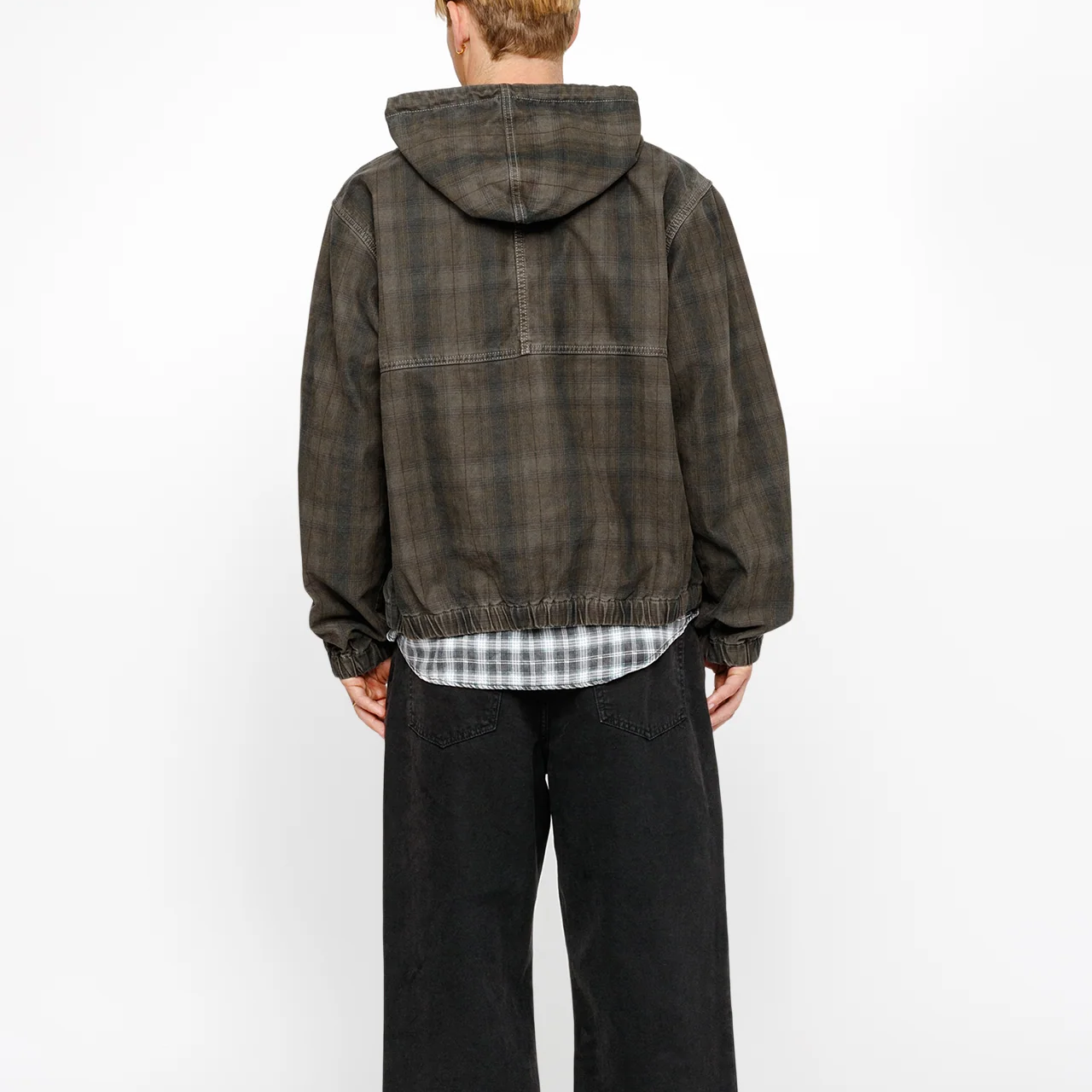 Stüssy Stussy SS24 Unlined Plaid Work Jacket Vintage Loose Fit Hoodie 男女同款 115768-stussy 圖 6