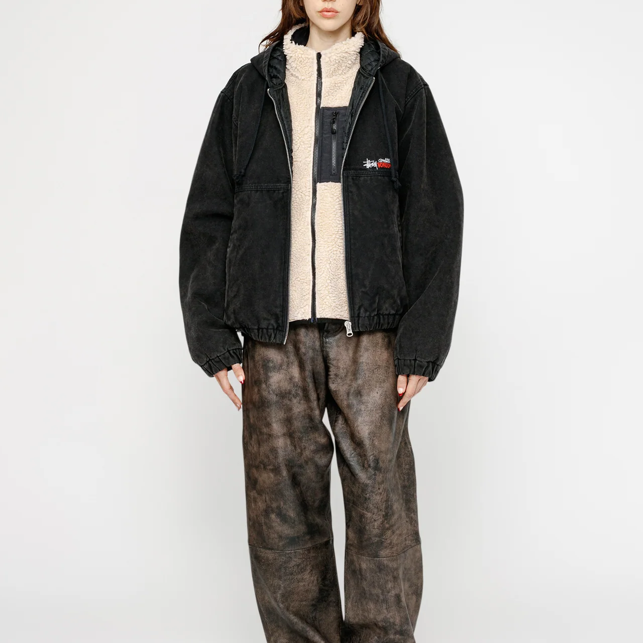 Stüssy Stussy SS24 Unlined Plaid Work Jacket Vintage Loose Fit Hoodie 男女同款 115768-stussy 圖 10