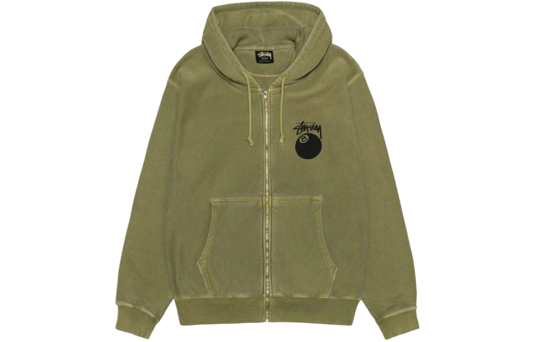 Lookbook Stüssy Stussy SS24 Vintage Print Loose Zip Hoodie Unisex American Retro Style 1975022