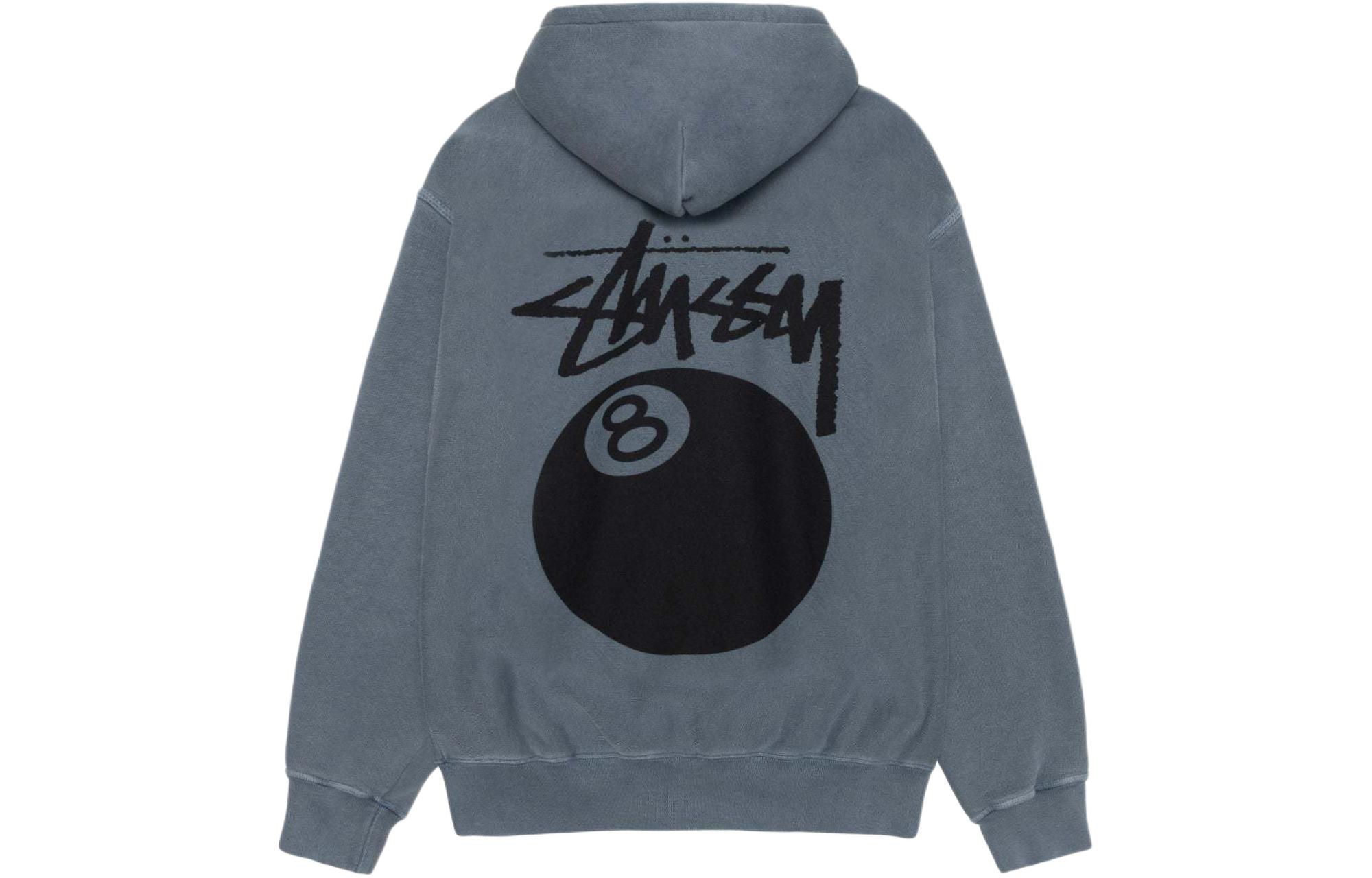 Details for Stüssy Stussy SS24 Vintage Print Loose Zip Hoodie Unisex American Retro Style 1975022